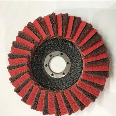 China Zirconium / Alunimium / Nonwoven Customized Fin Nonwoven Flexible Size Grinding And Polishing Disc for sale