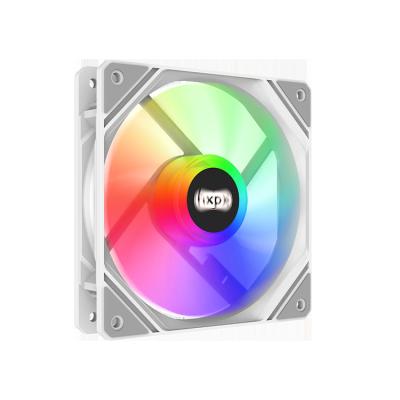 China Computer Case / CPU Cooling F-MS12 120mm Fixed RGB Color Lamped Beads Lighting CPU Cooler Fans Cooling Computer Case RGB Fan for sale