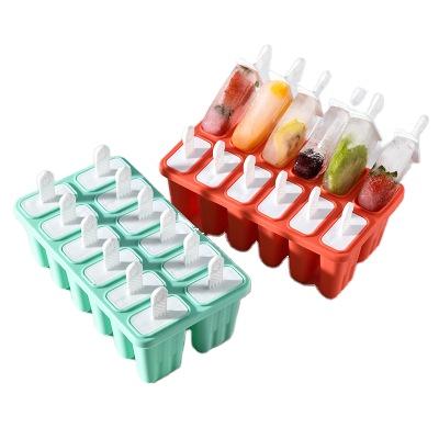 China DIY Viable Self-made Mold Set Ice Cream Fashion Ice Cream Multi-lattice Design Silicone Mold Popsicle for sale