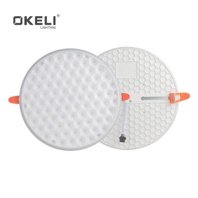 China OKELI Modern Color Desk Light Commercial Recessed Mounted Smd Round 9w 14w 24w 36w Led Panel for sale