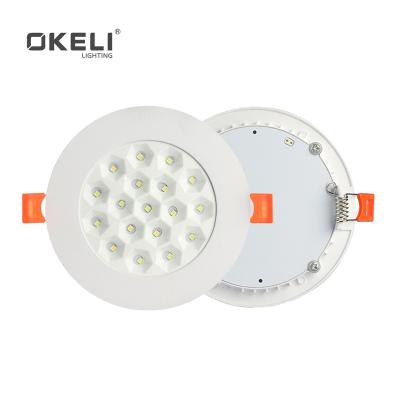 China New And Beautiful Modern Appearance OKELI 3W 9W 18W 24W Reccessed Round Led Panel Light for sale