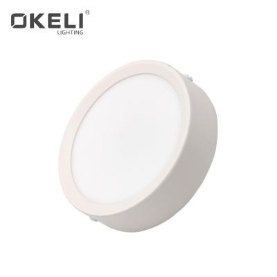 China OKELI contemporary cheap price round aluminum smd 5w 9w 15w 25w surface mounted indoor led downlight for sale