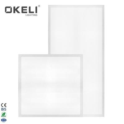 China OKELI Modern High Lumen Square Rectangle Aluminum Iron 18W 24W 48W 72W Ceiling Recessed LED Panel Light for sale