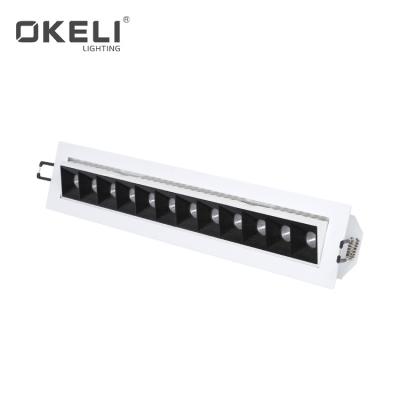 China Office OKELI Factory Design New Aluminum Desktop Smd 7watt 12watt 24watt Led Linear Light Price for sale