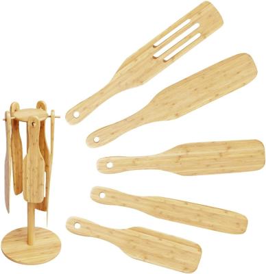 China 4 Pcs Spurtle Traditional Eco Friendly Beech Wood Set Wooden Cookware Sets For Non Stick Cookware for sale