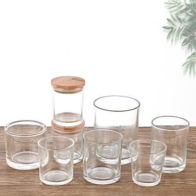 China Modern transparent other DIY container candle holders glasses stand cup holders lanterns and candle jars for sale