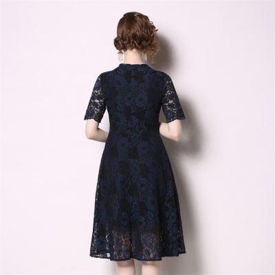 China Anti-static ladies dress 2021 French V-neck mother of the bride dresses for casual wear ladies wholesale fashion for sale