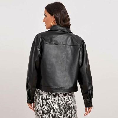 China Viable Women's Faux Leather Women's Jacket And Coat Outwear For Fall And Winter for sale