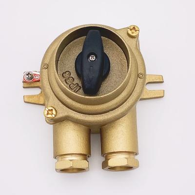 China Marine Hardware Fittings 16A/10A HNA Waterproof Brass Switch For Boat HH202-3 for sale