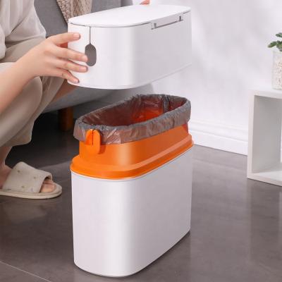 China JOYBOS Waterproof Garbage Bin Waterproof Garbage Bucket Portable Toilet Bahroom Kitchen Seal Stored Automatic Packing Garbage With Lid for sale