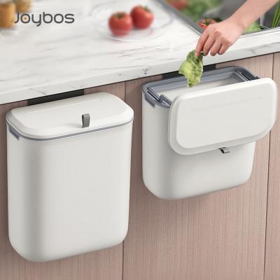 China JOYBOS Wall Mounted Household Kitchen Viable Trash Toilet With Lid Bathroom Living Room Paper Basket Kitchen Creative Waste for sale