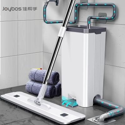 China Durable JOYBOS Floor Mop Household Flat Mop Bucket Microfiber Cleaner Flat Mop Bucket Position Mop With Bucket for sale