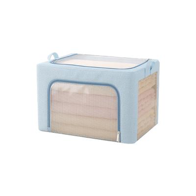 China JOYBOS Viable Tissue Storage Box Clothes Underwear Organizer Foldable Foldable Laundry Toy Storage Cabinet Zipper Seal Household for sale