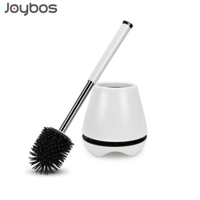 China JOYBOS Modern Wholesale Silicone Toilet Reading Brush Bathroom Toilet Brush and Holder Set for sale