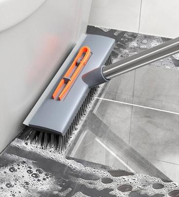 China JOYBOS Sustainable Multifunctional Toilet Cleaning Broom Sweep 3 In 1 Household Cleaning Brush Floor Scrub Brush for sale