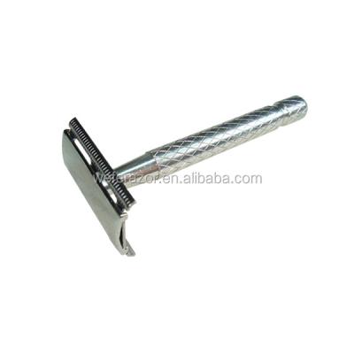 China Single blade double edge blade saft razor with metal hardware for sale