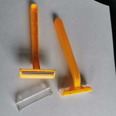 China Twin blade stock disposable razor with cheapest price. low price disposable razor in warehouse for sale