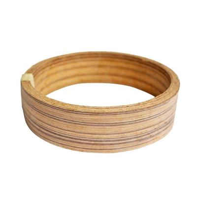 China Wood Veneer Furniture Dark Edge Veneer Door PVC Strip Edge 0.3mm Thickness Wood Veneer For Door Frame for sale