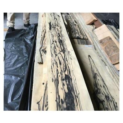 China New Furniture Item Crown Macassar Mexico Ebony Veneer Black And White Leaf Engineered Wood Veneer for sale