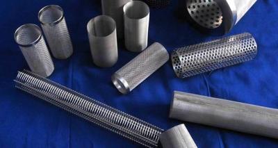 China Stainless Steel SUS304/304L/316/316L/310s Filter Tube/Filter Cylinder, Perforated and Woven Type for sale