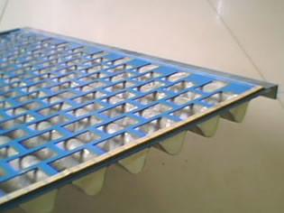 China Stainless Steel/Plastic Flat Mesh Shale Shaker Screen/Resistant to abrasion, erosion and temperature. for sale