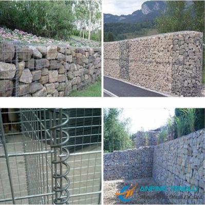 China Low Cost Gabion Mesh/Gabion Box With Galvanized Wire, PVC Coated Wire for sale