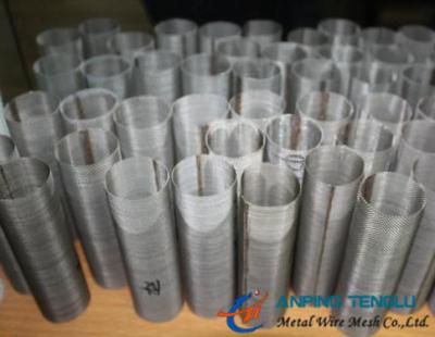 China Stainless Steel Cylindrical Woven Filter Mesh, Woven Type Filter Tube for sale