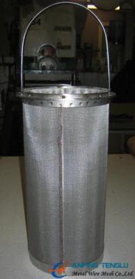 China Stainless Steel Basket Filters/Strainers With Polished Treatment for sale