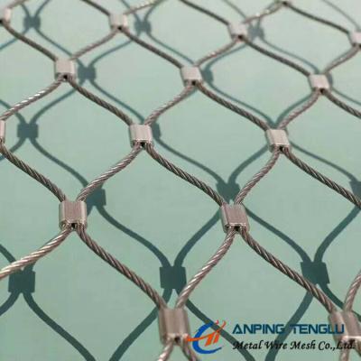 China Stainless Steel X-Type Ferruled Mesh With SS316 for Architectural or Fencing en venta