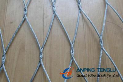 China Stainless Steel Cable Knotted Mesh With AISI304, 304l, 316, 316l Cable en venta