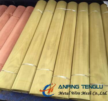 China 180Mesh Plain Weave Brass Mesh with 0.05 & 0.06mm Wire, 36