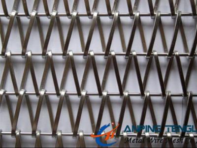 China Spiral Weave Mesh, Flat Spiral Wire + Straight Rod Type, For Curtain en venta