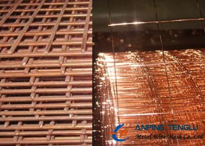 China Copper Coated Welded Wire Mesh, Brass or Copper Plating Surface for sale