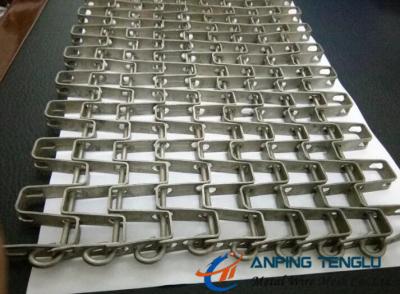 China Stainless Steel Horseshoe Mesh Conveyor Belt, for Heavy Goods Conveyor en venta