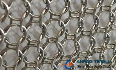 China Stainless Steel Ring Mesh Curtain Used in New Building Decoration Mesh en venta