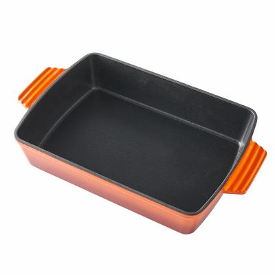 China Minimalist SJP030 non stick baking to be careful to bake ceramic pot classic casserole dishes rectangle dish baking oven for sale