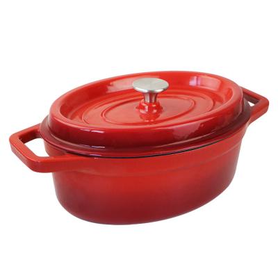 China Minimalist SJP016 29cm wholesale non stick cookware smart cast iron food casserole warmer pot for sale