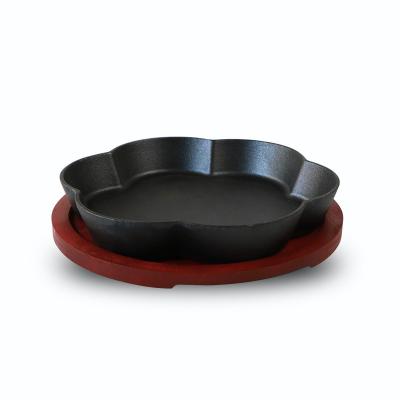 China General Use For Gas And Induction Cooker Home Kitchen SJP099 Baking Ware Pizza Cake Dish Oven Cast Iron Roasting Pans Nonstick Pie Pan for sale