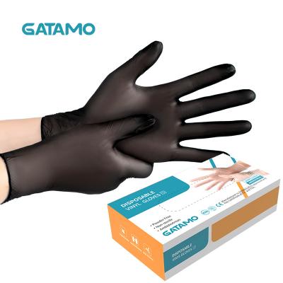 China Durable 100 Vinyl Gloves Food Grade Safety Gloves Chemical Resistant Disposable Powder Free Vinyl Gloves for sale