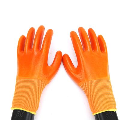 China SJS003 Garden Work Gloves Mechanic Wear Resistant Wholesale PVC Coated Safety Working Gloves for sale