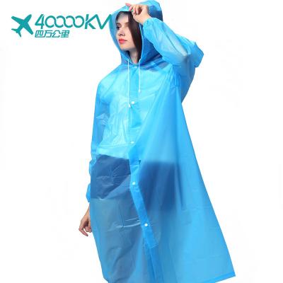 China SW8027 Foldable Custom Adult Non-disposable PE Rain Raincoats for sale