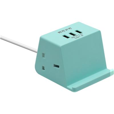 China Customized Economical Residential/All-Purpose/Commercial Power Expansion UK Plug With 3 Multi-Function Jack for sale