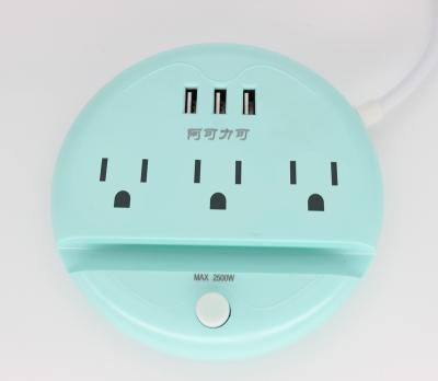 China Residential/Multi-Purpose/Commercial American Wall Mounting Multifunctional USB Five Hole Power Socket Manufacturer Wholesale Mobile Phone Bracket for sale