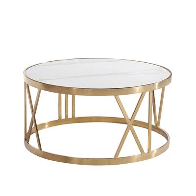 China New Design Gold Modern Extendable Corner Coffee Table Nordic Sintered Stone Coffee Table Small Tray Table for sale