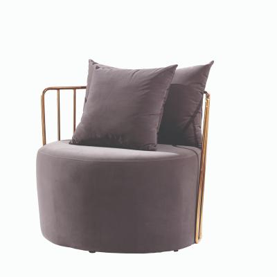 China Other modern gold stainless steel living room furniture sofa chair on sale for sale