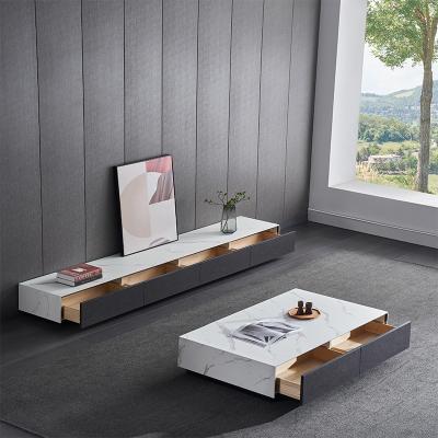 China Wholesale Adjustable Modern Wall Style Modern Wall Style Luxury Wood TV Media Console Living Room Furniture TV Stand TV Unit for sale