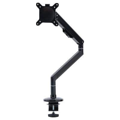 China New design custom aluminum adjustable computer holder black stable mounted on a desk monitor arm for sale