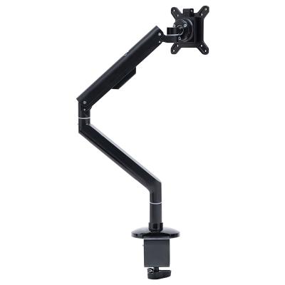 China Customized good quality aluminum adjustable computer holder black stable table monitor arm for sale