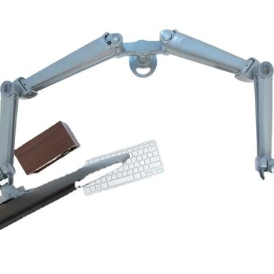 China Factory New Product Aluminum Inexpensive Adjustable Black Computer Holder Monitor Arm à venda