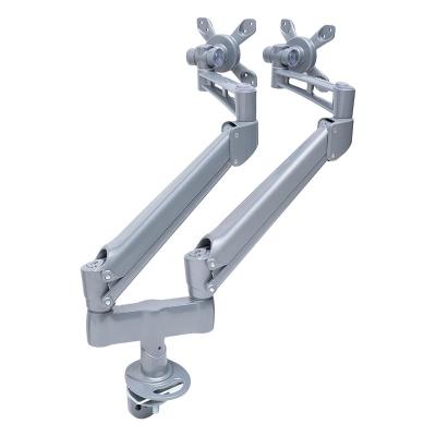 China Manufacturer Wholesale Aluminum Adjustable Computer Holder Silver Customizable Monitor Arm for sale